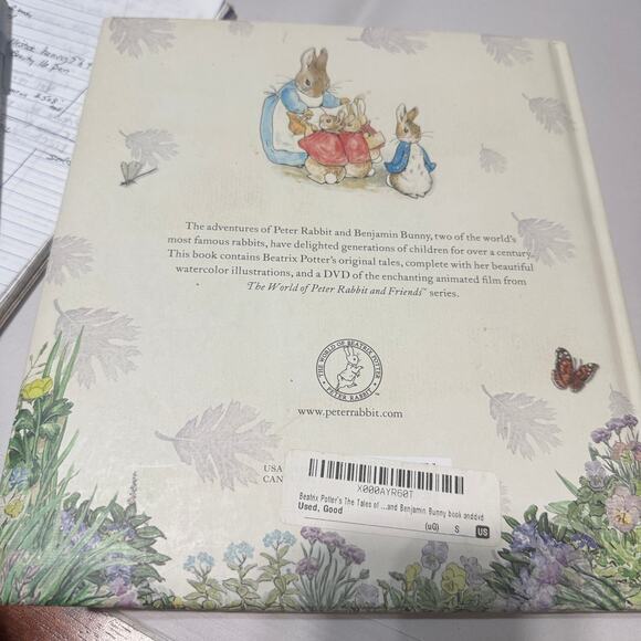 Beatrix Potter Book Lot Treasury Of Bunny Stories & Kohls Peter Rabbit Plush - Picture 15 of 15